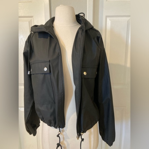 Black Label C’est Toi Black Jacket Women’s Size Medium 100% Elastane - Picture 1 of 5